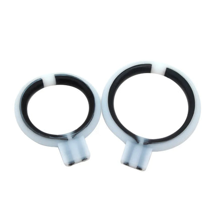 Bi-Polar E-Stim Silicone Cock Rings Electrosex Gear TENS UNIT Men Electro Sex Toys