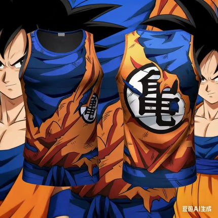 Dragon Ball  Anime Goku Cosplay 3D Tank Tops Men Summer Bodybuilding Streetwear Sleeveless Tops Unisex Fashion Casual Cool Vest