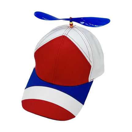 Bamboo Dragonfly Rainbow Sun Cap Funny Adventure Dad Hat Snapback Hat Helicopter Propeller Design for  Boys Girls Adult