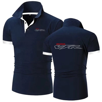 Motorcycle VFR 750 800 V4 Motorsport Team Polo Shirt Men Short Sleeve POLOS Shirts Hondaes F1 Men's Polo Shirt