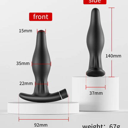 10-frequency Vibration Prostate Bead Inflation Huge Anal Plug Electric Orgasm Masturbation Massager Sex Product Butt Plug SexToy