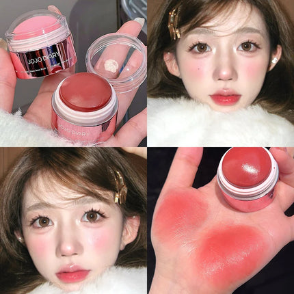 Creamy Pink Red Blush Stick Soft Face Blusher Cream Korean Makeup Peach Cheek Tint Brightening Apricot Contouring Rouge Cosmetic