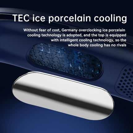 Lenovo Neck Fan Air Conditioner Ultra Hanging USB Rechargeable Semiconductor Refrigeration Leafless Fan 5 speed Outdoor 2026