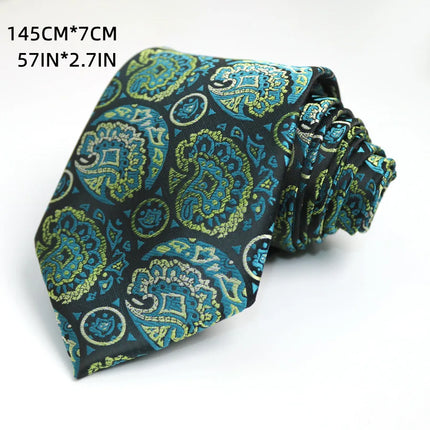 Green Deep Military Green Tie Floral Pattern Artistic Personality Student Uniform Tie Accessories Personality Trend Casual Daily