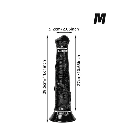 Extra Long Anal Plug Horse Dildos for Masturbating Vagina Anal Massager G-Spot Stimulator Butt Plug Adult Sex Toys for Women Men