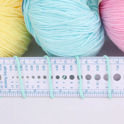 3PCS 100% Organic Cotton Yarn Machine Washable For Adult Baby Sweaters/Gloves/Scarves/Hats Etc. 50 gr (1.76 oz) 125 m (136 yrd)