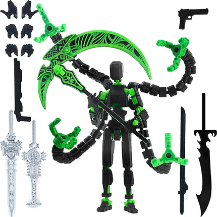 Titan 13 Action Figures T13 Figure 3D Printed Multi-Jointed Movable Lucky 13 Action Figure Nova 13 Action Figure Dummy Kids Gift