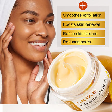 LKIAE Brightening Face Cream, Moisturizing, Reduce Black Spots, Hyperpigmentation, Wrinkles, Fine Lines, With Hyaluronic Acid