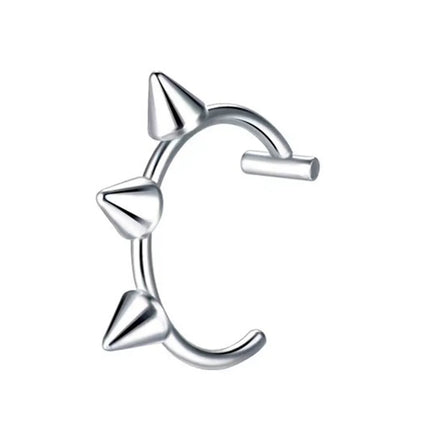 1Pc Stainless Steel Fake C Clip Lip Ring labret piercing  Earring Fake Nose Piercing Women Body Jewelry Non-Pierced