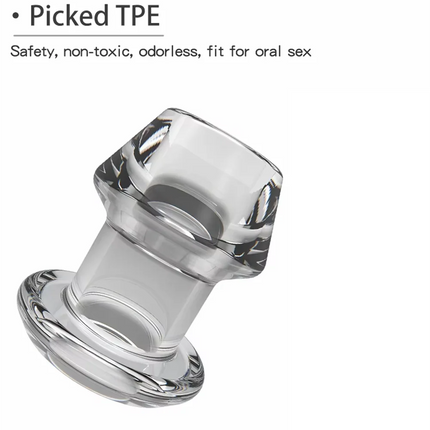 4 Sizes Transparent Hollow Anal Plug Dilator Silicone Butt Plug Speculum Peeking Anal Prostate Massage Sex Toy For Woman Men Gay