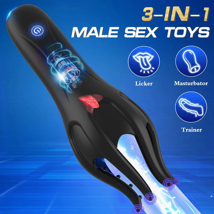 Glans Trainer for Men Powerful Vibrating Penis G Spot Masturbator Soft Fingertip Prolong Endurance Massage Vibrator Erotic Toys