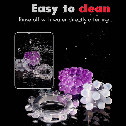 New Penis Ring Reusable Cock Ring Penis Enlargement Male Delayed Ejaculation Adult Sex Toys For Men Chastity Rings Sex Shop