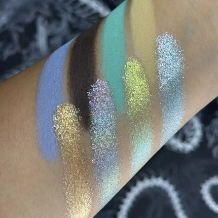 Narimi Y2K 8 Color Eyeshadow Palette Glitter Chamelon Matte Shine Eye Shadow Highlighter Waterproof Cosmetics