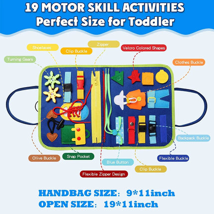 Busy Board Montessori Toys for Toddler Busy Book Sensory Preshool Early Education Learning Fine Motor Skills Toys For Children