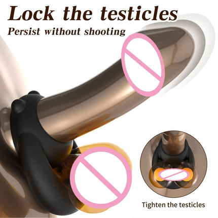 Silicone Penis Ring Bear Cock Ring Dick Scrotum Ball Stretcher Erection Cockring Ejaculation Delay Sex Toys for Men