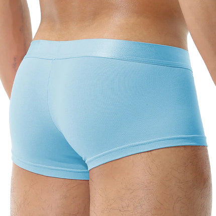 1Pcs Open Front Underwear Men Ice Silk Sexy Men's Boxer Shorts Panties Breathable Pouch Bulge Underpants Male