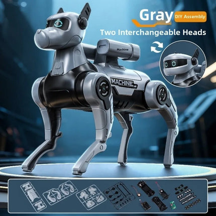 DIY Assembled Electric Robot Dog Intelligent Voice Controlled Intelligent Mechanical Dog Early Education Dialogue Function