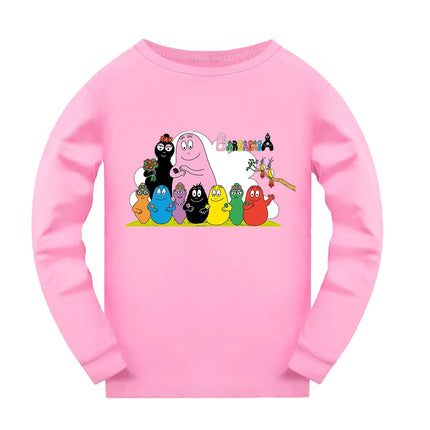 Barbapapa Children Summer Sleepwear Pajamas for Girls Clothes Children's Clothing Child House Clothing Baby Girl Clothes Girls's