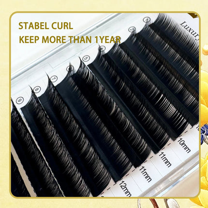Domi Lash Camellia UJ UB UC UD Curl Individual Lashes 0.05 0.07 Eyelash Extensions Upgrade Premium Soft Camellia Lashes