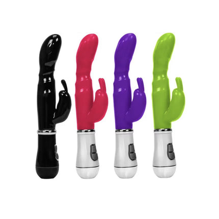 USB Charging Vibrator Waterproof Toy Double Rod Masturbation Rabbit Vibrator Adult Sex Product Vibrator ST009