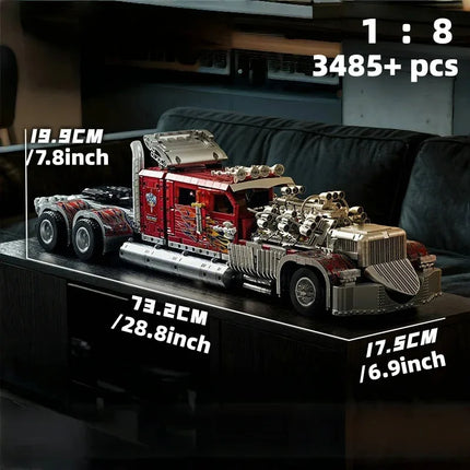 3485+ PCS Extra-Large Truck Model Building Blocks | Adult High-Difficulty Assembly Toy | Halloween & Christmas Gift