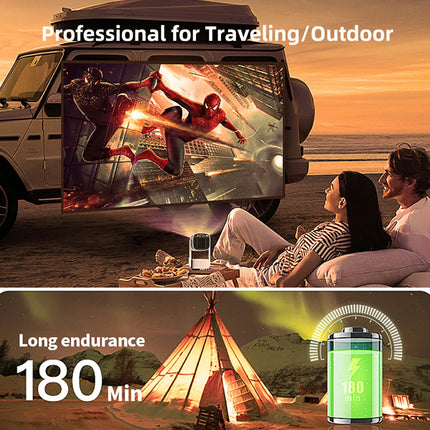 Cheap Mini Projector 4K Smart Android 11 1GB 8GB  Auto Focus Keystone MEMC Max 4K LED Projector with Battery