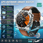 GPS-Offline map / Brown Leather