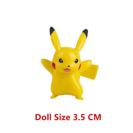 New Pokemon 4-13Cm Cartoons Movie Anime Figure Pikachu Lucario Mewtwo Flying Dragon Pet  Action Figures Model Toy Birthday Gifts