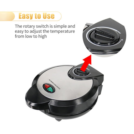 1200W Waffle Maker Nonstick Baking Iron Machine Stainless SteelElectric Ice Cream Cone Maker Multi-function Breakfast Machine
