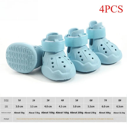 Pet dog outdoor breathable sandals mesh shoes teddy running hole dog shoes pet shoes easy to wear
