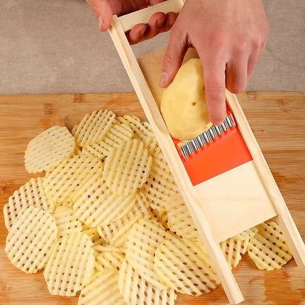 Potato Slicer Potato Net Format Wipe Wave Net Flower Knife Household Accessories Convenient