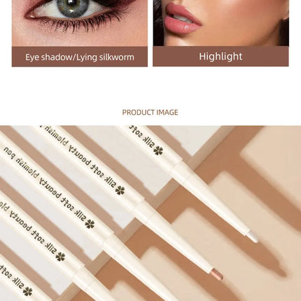 HISYI Two-In-One Lying Silkworm Pen Brightens down Waterproof Sweat-Proof Non-Smudge High-Light 3D Liquid Eyeliner Pen
