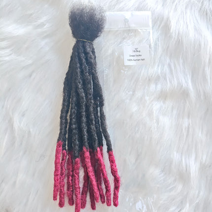 Dreadlocks Sister Locs Extensions Handmade Soft Crochet Brazilian Human Hair Braiding 10in Ombre Short Hair 10Strands/lot