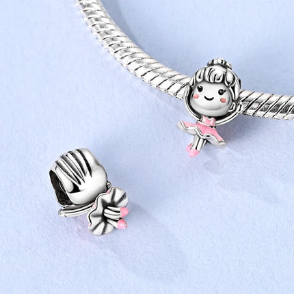 925 Sterling Silver Charms Mother Girl Boy Family Life Pendant Beads Fit Original Bracelet Necklace Diy Charm Women's Party Gift
