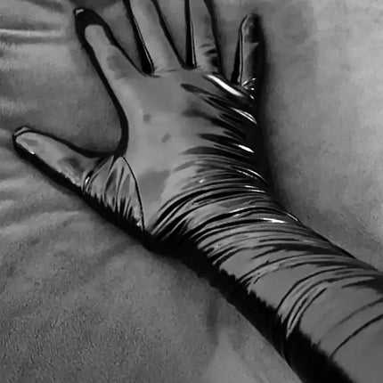 New Sexy Women PU Leather Gloves Shiny Long Gloves Punk Mitten Party Clubwear Cosplay Stage Costume Accessories