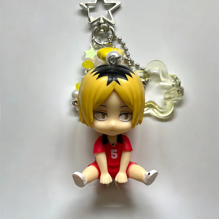 Karasuno High School Volleyball Club Sitting Charms, Handmade Y2K Accessories, Unique Anime Collectibles, Perfect Gift for Fans