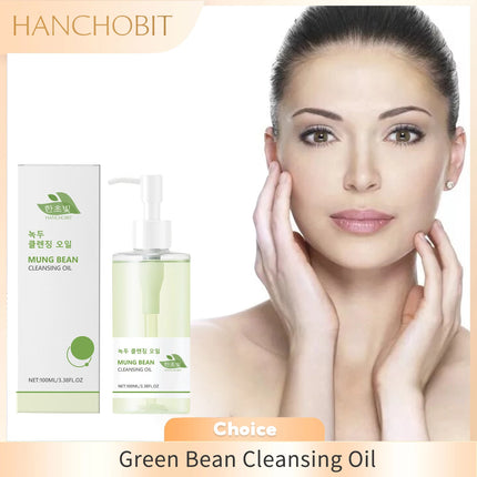 Mung Bean Cleansing Oil Gentle Makeup Remover Oil Lip Eye Makeup Cleansing Pores Non-tightening Keep Fresh Soothing Skin Care