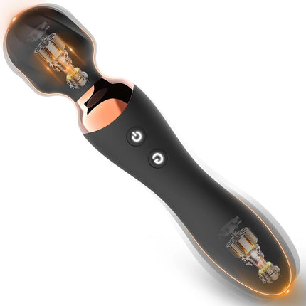 2 in 1 AV Wand Vibrator for Women Clit G-Spot Vagina Stimulator Nipples Breast Massager Female Masturbator Sex Toy for Women 18+