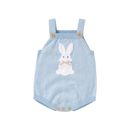 Baby Bodysuits Clothes Spring Autumn Rabbit Knitted Newborn Boys Girls Easter Onesie Clothes 0-18m Cotton Knitted Infant Outfits