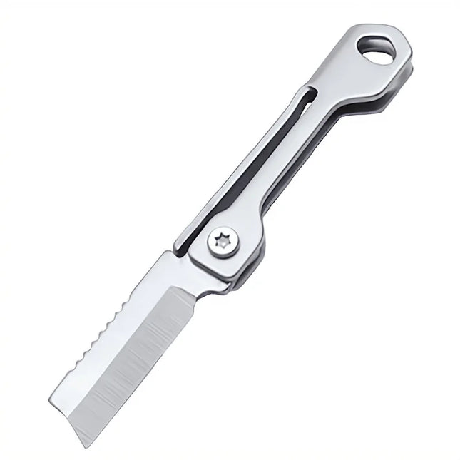 1PC Stainless Steel Mini Folding Pocket Tool Keychain Multi-Function for Outdoor Camping EDC