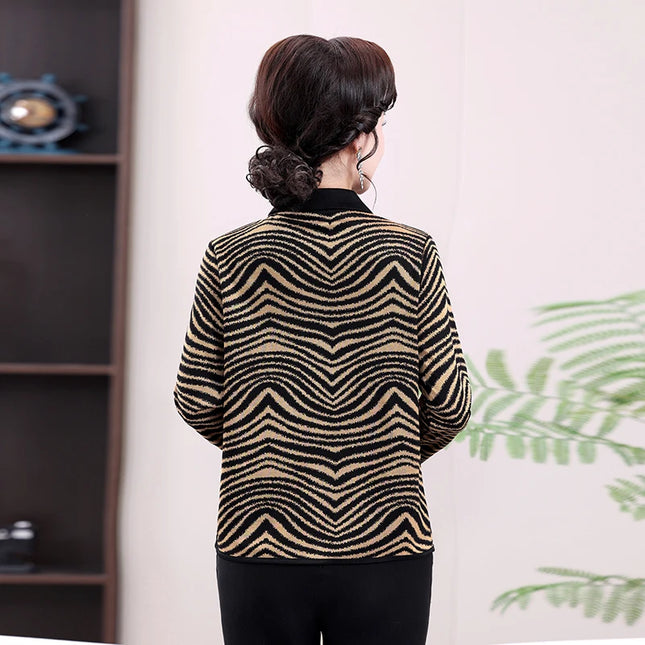 Autumn Vintage Collar Shirt Printed Top Classic Outdoor Women's Shirt Plus Size Casual T-shirt Casual Top Loose Fabric