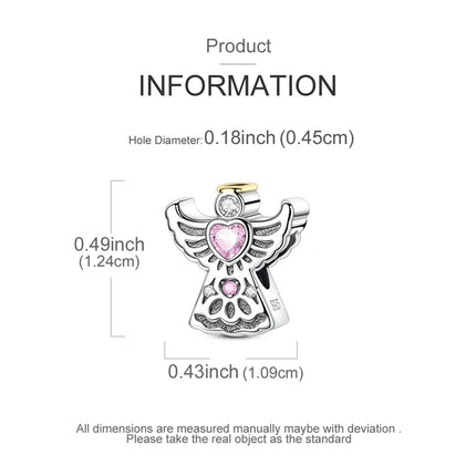 925 Sterling Silver Virgin Goddess Blessing Dangle Prayer Angel Pendant Charms Fit Original Necklace Bracelet DIY For Women Gift