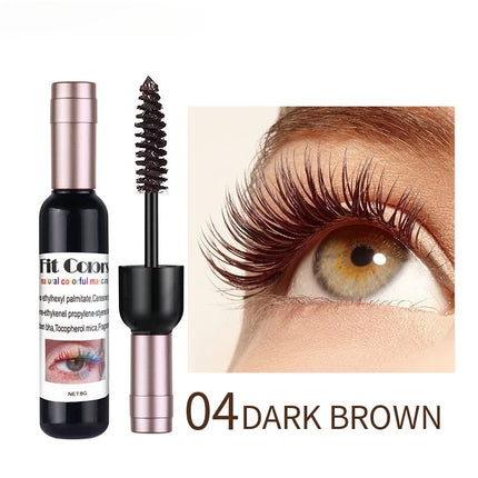 6 Colors Mascara Waterproof Extra Volume Free Shipping Korean Cosmetics Makeup Products Blue White Brown Waterproof Mascara