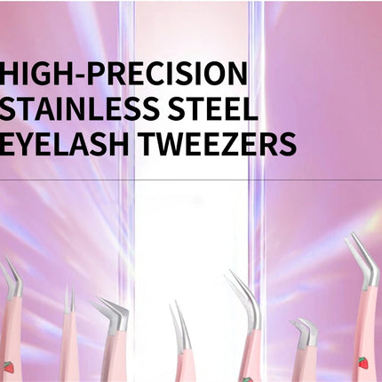 Eyelashes Tweezers Stainless Steel For Lashes Extension Supplies Makeup Tools Nail Art Accessories Rhinestone Picker Tools