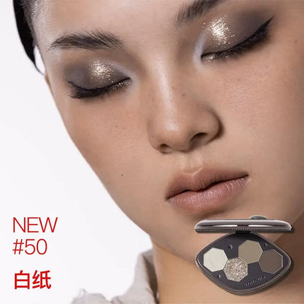 Girlcult Chameleon Eyeshadow Palette 4 Colors Waterproof Long Lasting Matte Shimmer Purple Smokey Highly Pigmented Makeup