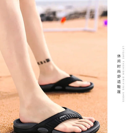 Massage Flip Flops for Men Summer Breathable Beach Shoes Sandals Men Luxury Flip Flops Breathable Plus Big Size Men Slippers 46