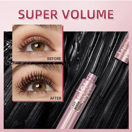 1PCS Natural Curling Mascara Long Lasting Smudge-proof Mascara Brushes Lengthens Eyelashes Waterproof Fast Dry Mascara Cosmetics