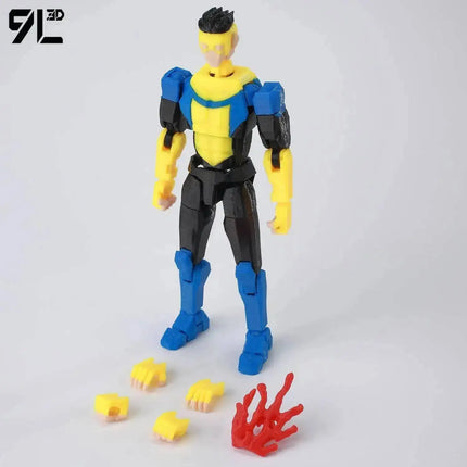 9L3D Lucky13 Dummy13 Reanimator Invinc Action Figure Toy 3D Printed Movable Doll Multi-Jointed Hero Collectible Desktop Ornament