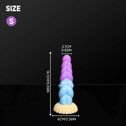 Fantasy Anal Plug Dildos Prostate Clit G-Point Stimualor Vagina Massage Butt Plug Soft Silicone Adult Sex Toys for Women and Men