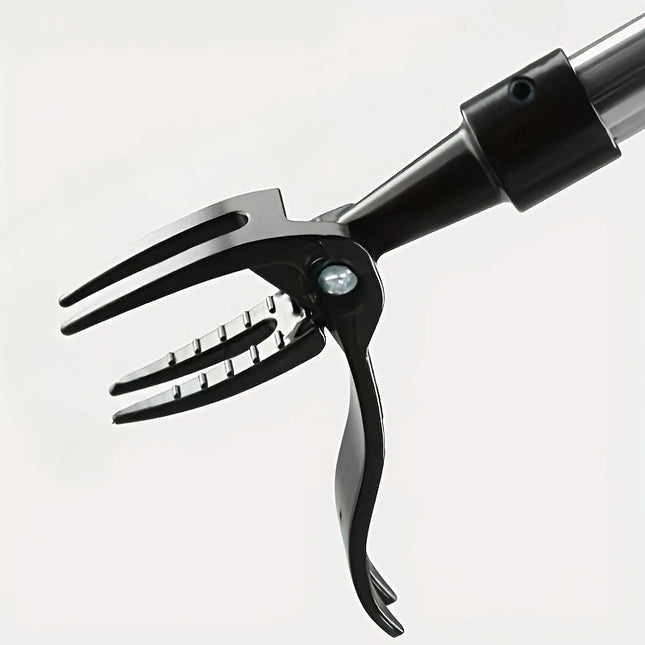 4-Prong Weeder with Long Handle,Durable Stainless Steel, Ergonomic Grip for Easy Weeding, No Bending or Kneeling Needed